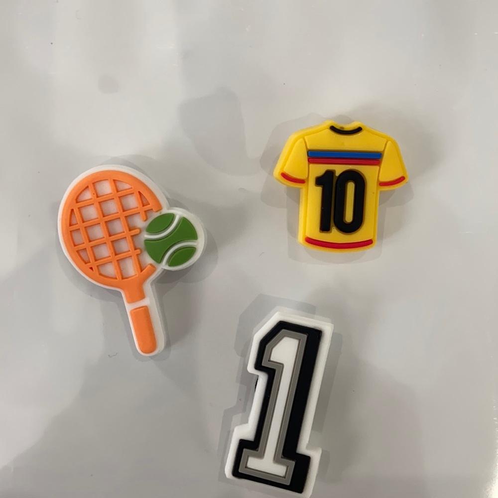 3 crocs charms Soccer Set